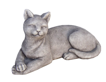 #1265 Laying Garden Cat