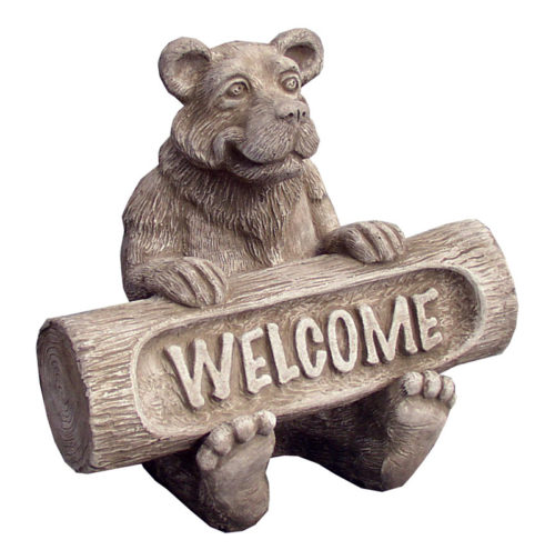 #2495 Sitting Bear Welcome Sign